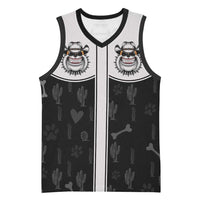 Cowdog Basketball Jersey Cowboy Bulldog Retro Western Yoke - Wonder Print Shop