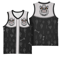 Cowdog Basketball Jersey Cowboy Bulldog Retro Western Yoke - Wonder Print Shop