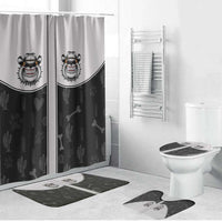 Cowdog Bathroom Set Cowboy Bulldog Retro Western Yoke - Wonder Print Shop