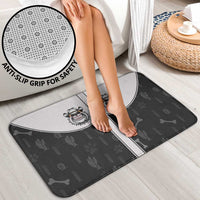 Cowdog Bathroom Set Cowboy Bulldog Retro Western Yoke - Wonder Print Shop