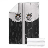 Cowdog Blanket Cowboy Bulldog Retro Western Yoke - Wonder Print Shop