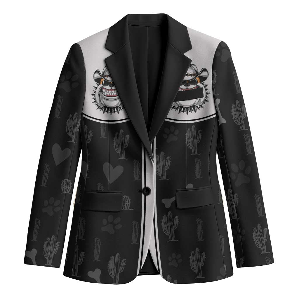 Cowdog Blazer Cowboy Bulldog Retro Western Yoke - Wonder Print Shop