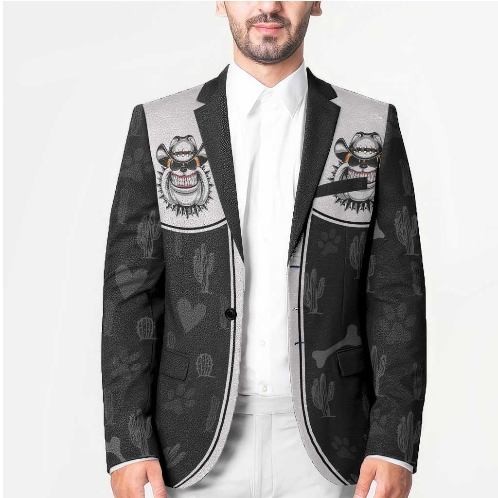 Cowdog Blazer Cowboy Bulldog Retro Western Yoke - Wonder Print Shop