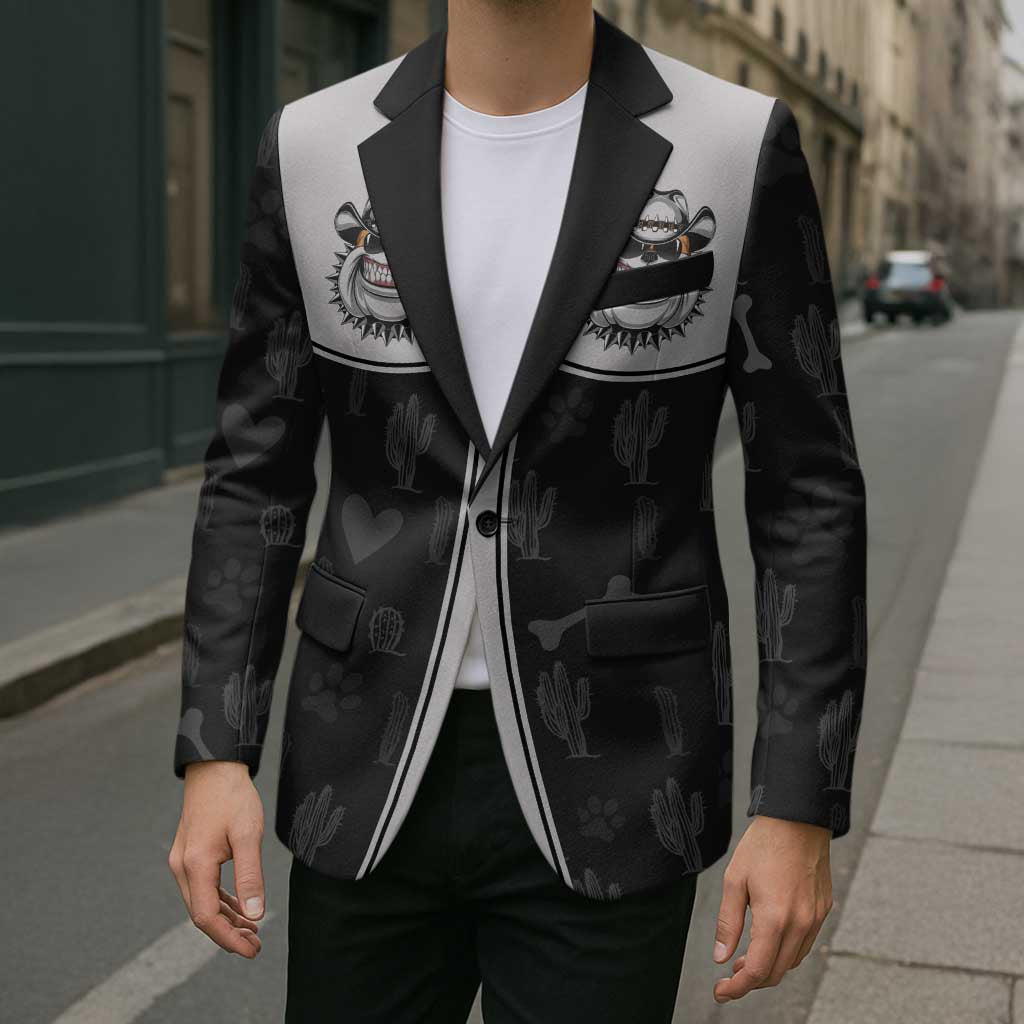 Cowdog Blazer Cowboy Bulldog Retro Western Yoke - Wonder Print Shop