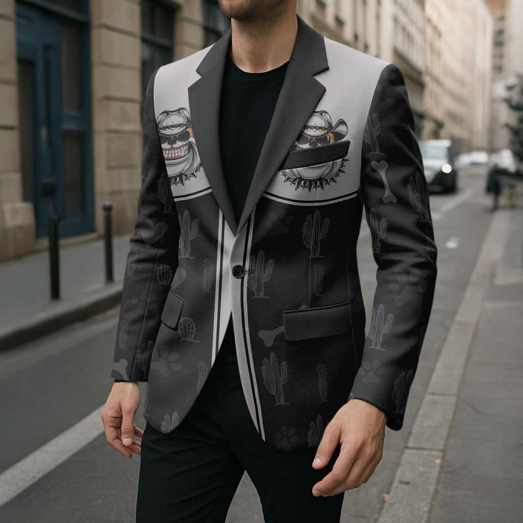 Cowdog Blazer Cowboy Bulldog Retro Western Yoke - Wonder Print Shop