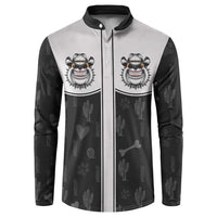 Cowdog Button Sweatshirt Cowboy Bulldog Retro Western Yoke - Wonder Print Shop