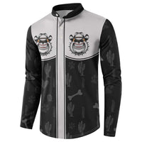 Cowdog Button Sweatshirt Cowboy Bulldog Retro Western Yoke - Wonder Print Shop