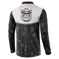 Cowdog Button Sweatshirt Cowboy Bulldog Retro Western Yoke - Wonder Print Shop