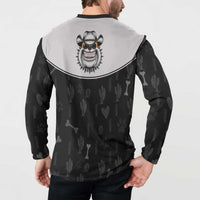 Cowdog Button Sweatshirt Cowboy Bulldog Retro Western Yoke - Wonder Print Shop