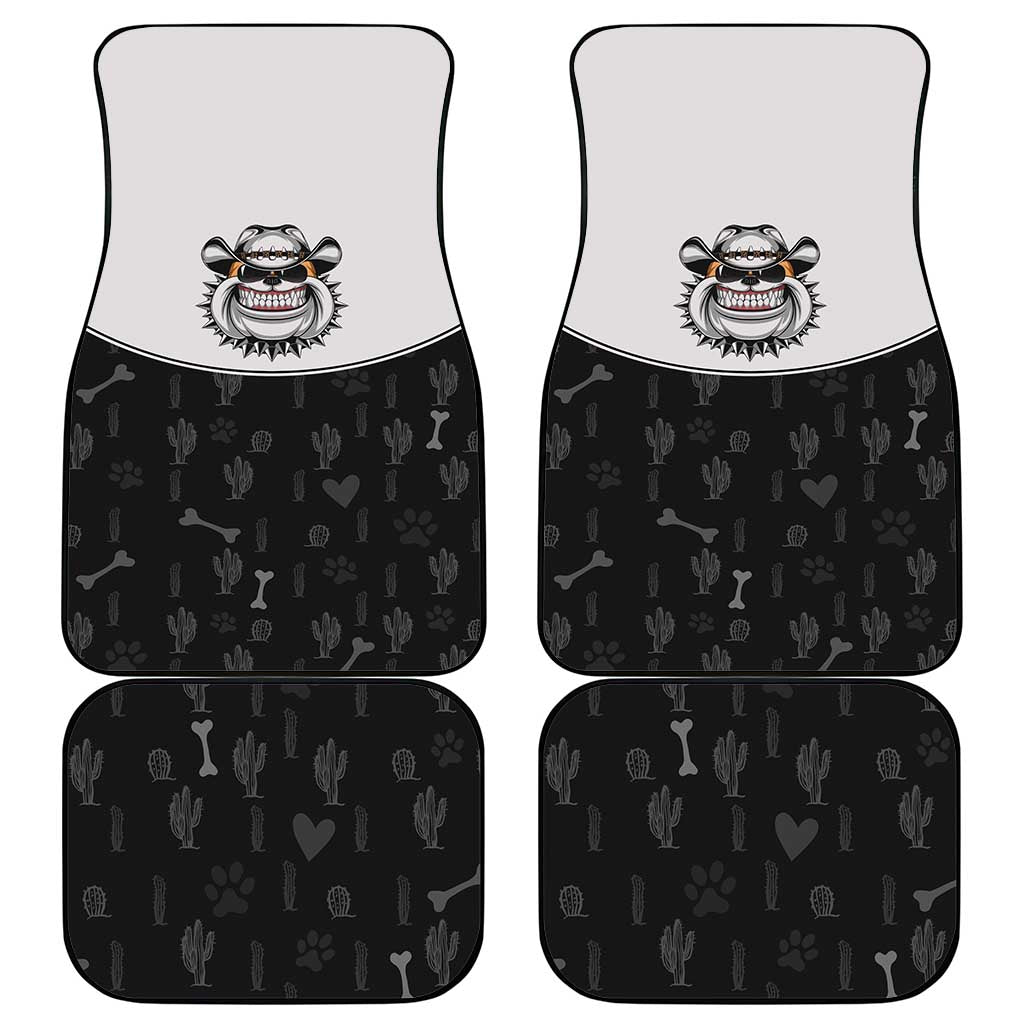 Cowdog Car Mats Cowboy Bulldog Retro Western Yoke - Wonder Print Shop