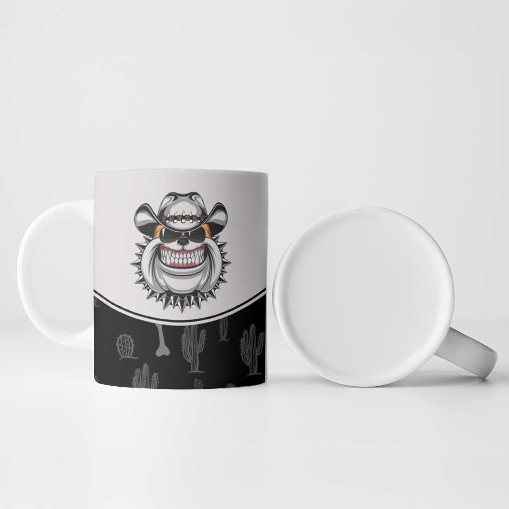 Cowdog Ceramic Mug Cowboy Bulldog Retro Western Yoke - Wonder Print Shop