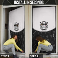 Cowdog Door Cover Cowboy Bulldog Retro Western Yoke - Wonder Print Shop