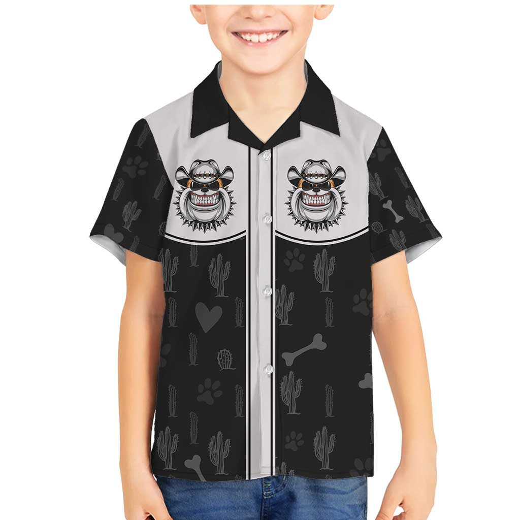 Cowdog Family Matching Mermaid Dress and Hawaiian Shirt Cowboy Bulldog Retro Western Yoke - Wonder Print Shop