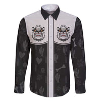 Cowdog Family Matching Short Sleeve Bodycon Dress and Hawaiian Shirt Cowboy Bulldog Retro Western Yoke - Wonder Print Shop