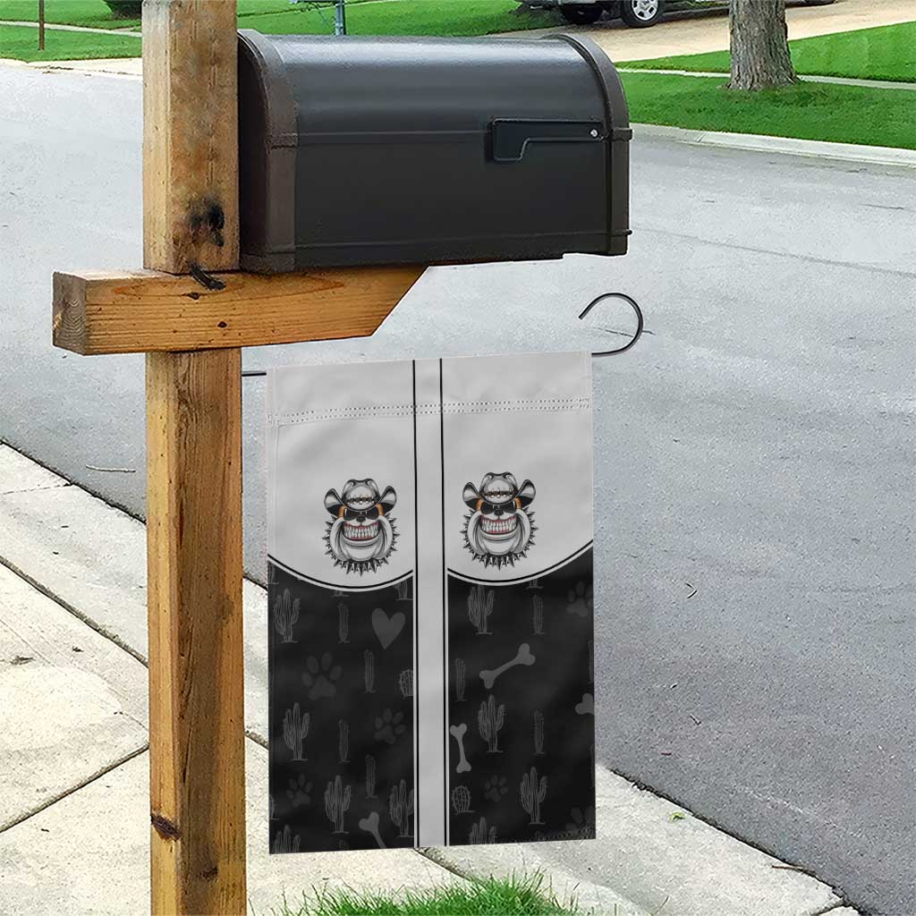 Cowdog Garden Flag Cowboy Bulldog Retro Western Yoke - Wonder Print Shop