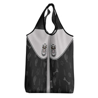 Cowdog Grocery Bag Cowboy Bulldog Retro Western Yoke - Wonder Print Shop