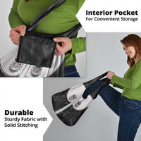 Cowdog Grocery Bag Cowboy Bulldog Retro Western Yoke - Wonder Print Shop