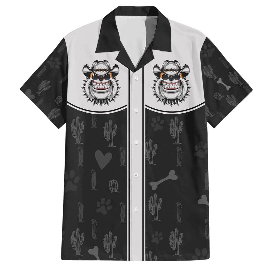 Cowdog Hawaiian Shirt Cowboy Bulldog Retro Western Yoke - Wonder Print Shop