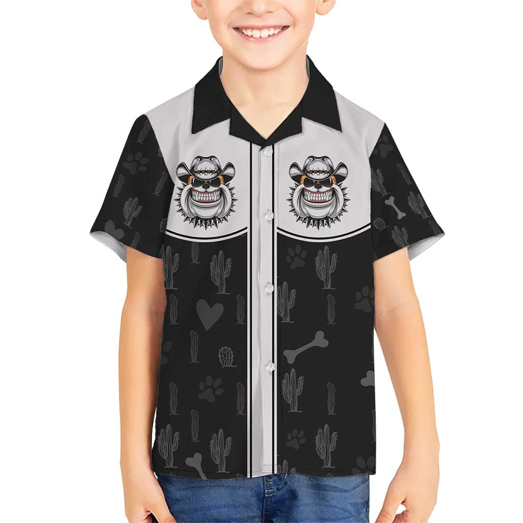 Cowdog Hawaiian Shirt Cowboy Bulldog Retro Western Yoke - Wonder Print Shop