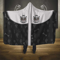 Cowdog Hooded Blanket Cowboy Bulldog Retro Western Yoke - Wonder Print Shop
