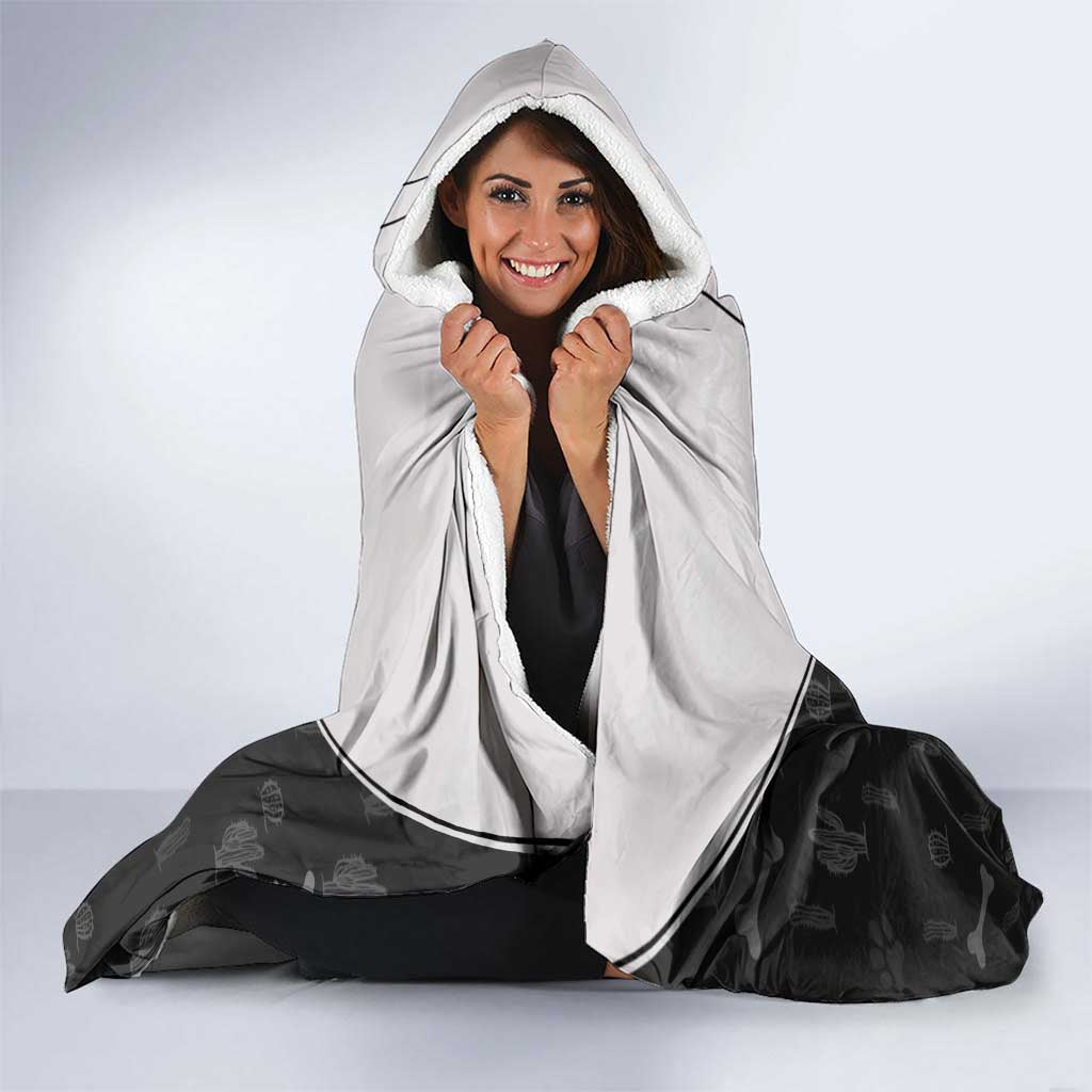 Cowdog Hooded Blanket Cowboy Bulldog Retro Western Yoke - Wonder Print Shop