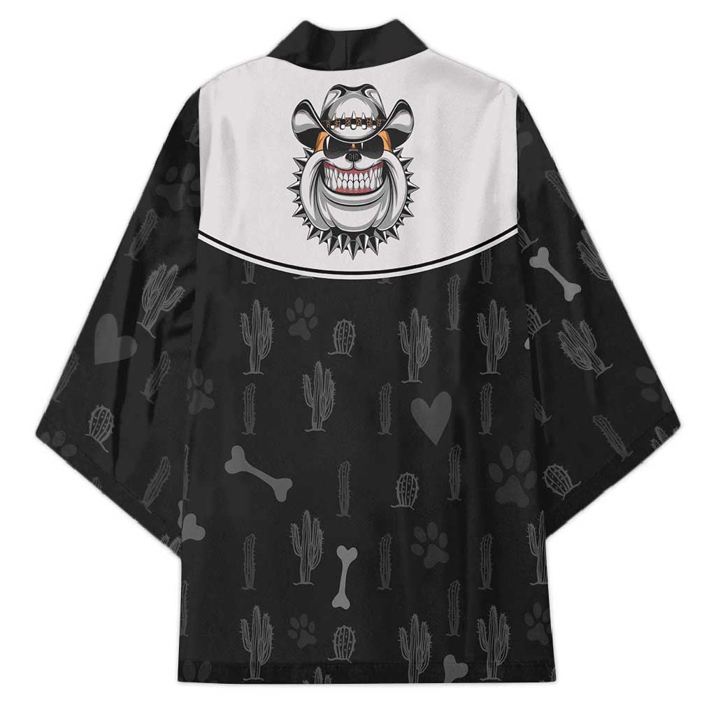 Cowdog Kimono Cowboy Bulldog Retro Western Yoke - Wonder Print Shop