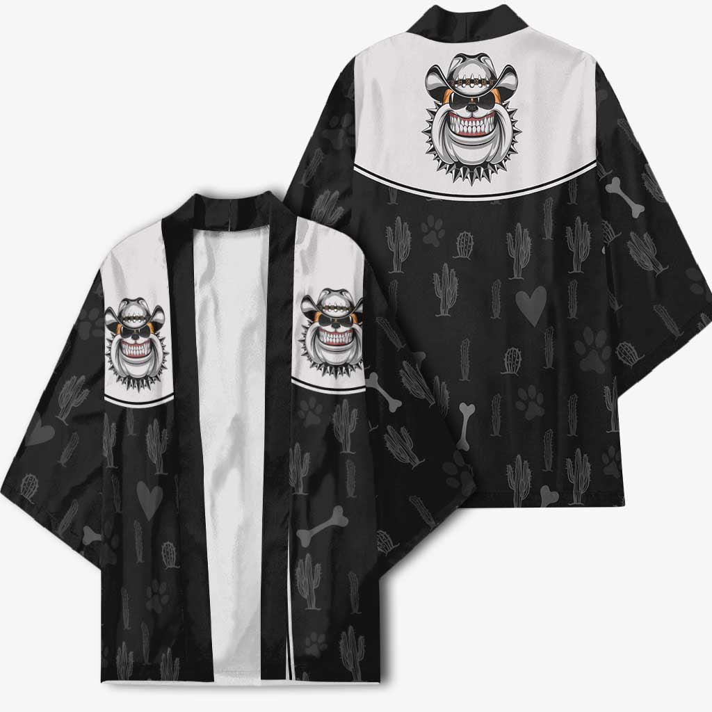 Cowdog Kimono Cowboy Bulldog Retro Western Yoke - Wonder Print Shop