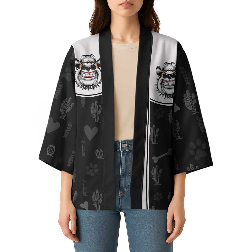 Cowdog Kimono Cowboy Bulldog Retro Western Yoke - Wonder Print Shop