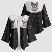 Cowdog Kimono Sleeve Blouse Cowboy Bulldog Retro Western Yoke - Wonder Print Shop