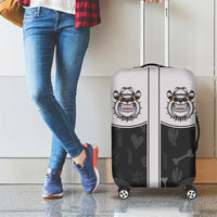 Cowdog Luggage Cover Cowboy Bulldog Retro Western Yoke - Wonder Print Shop