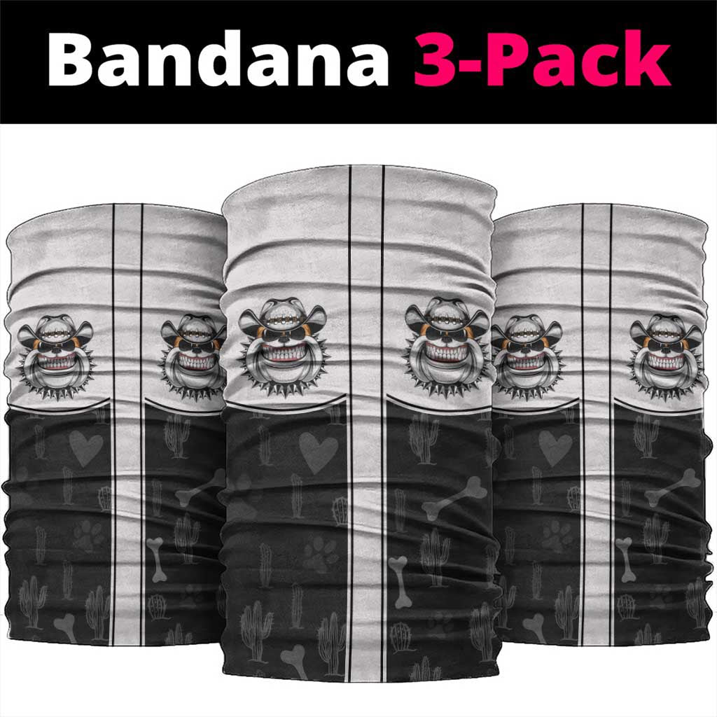 Cowdog Neck Gaiter Cowboy Bulldog Retro Western Yoke - Wonder Print Shop