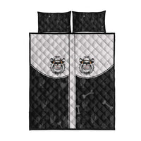 Cowdog Quilt Bed Set Cowboy Bulldog Retro Western Yoke - Wonder Print Shop