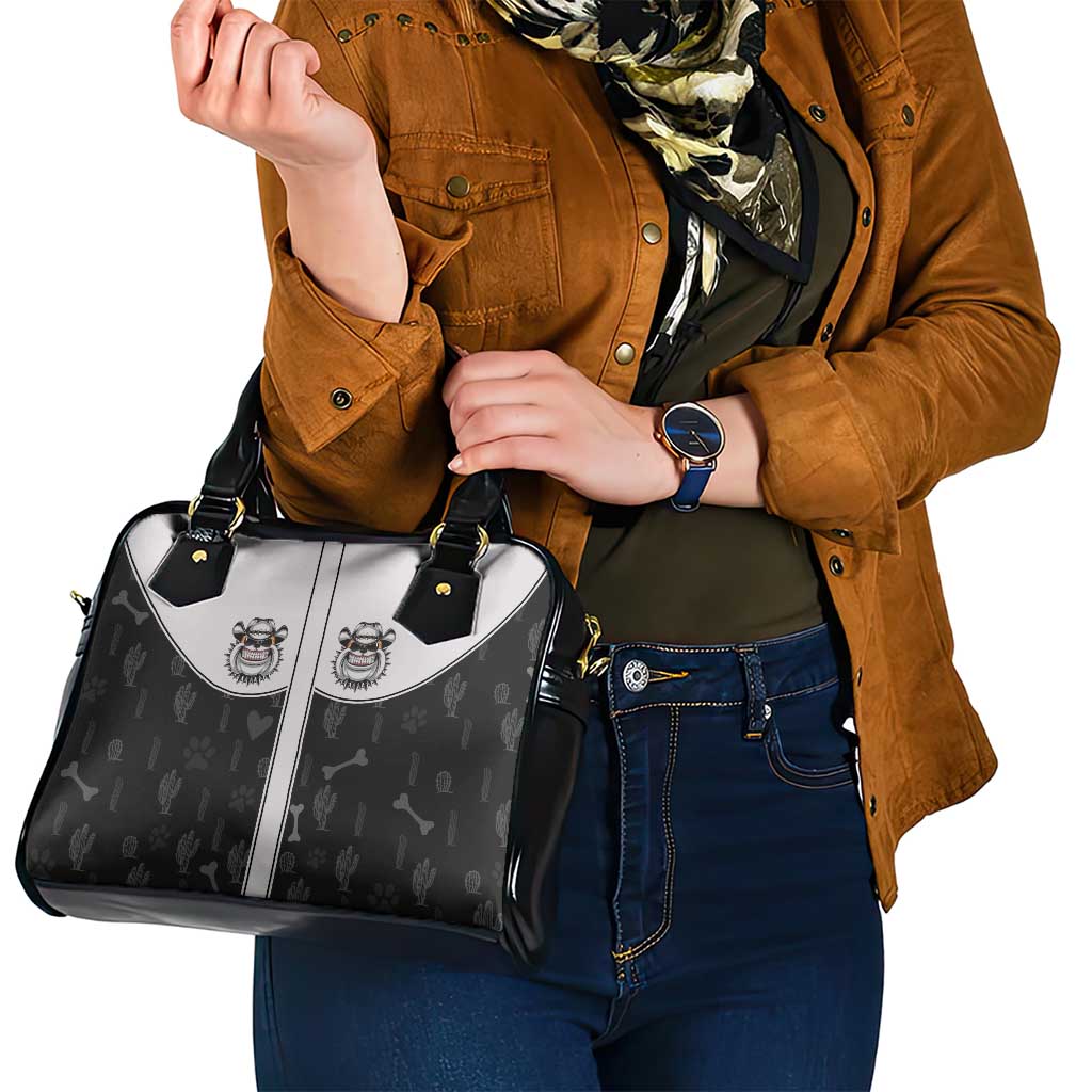 Cowdog Shoulder Handbag Cowboy Bulldog Retro Western Yoke - Wonder Print Shop