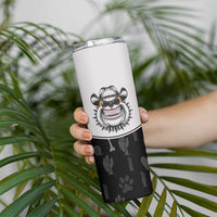 Cowdog Skinny Tumbler Cowboy Bulldog Retro Western Yoke - Wonder Print Shop