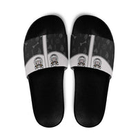 Cowdog Slide Sandals Cowboy Bulldog Retro Western Yoke - Wonder Print Shop