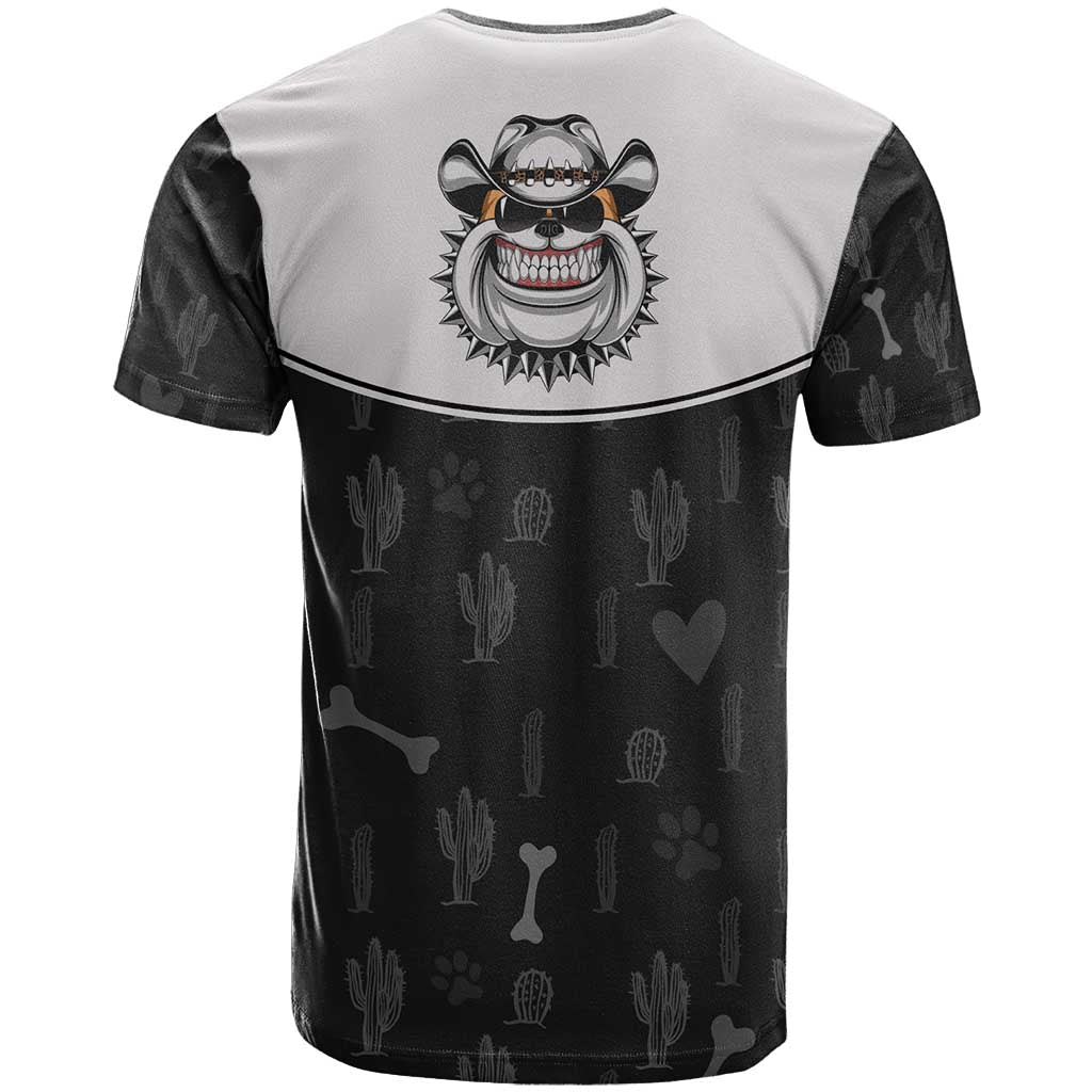 Cowdog T Shirt Cowboy Bulldog Retro Western Yoke - Wonder Print Shop