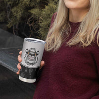 Cowdog Tumbler Cup Cowboy Bulldog Retro Western Yoke - Wonder Print Shop