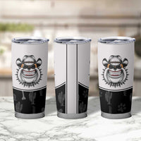 Cowdog Tumbler Cup Cowboy Bulldog Retro Western Yoke - Wonder Print Shop