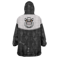 Cowdog Wearable Blanket Hoodie Cowboy Bulldog Retro Western Yoke - Wonder Print Shop