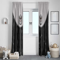 Cowdog Window Curtain Cowboy Bulldog Retro Western Yoke - Wonder Print Shop