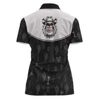 Cowdog Women Polo Shirt Cowboy Bulldog Retro Western Yoke - Wonder Print Shop