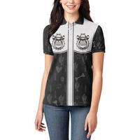 Cowdog Women Polo Shirt Cowboy Bulldog Retro Western Yoke - Wonder Print Shop