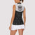 Cowdog Women Sleeveless Polo Shirt Cowboy Bulldog Retro Western Yoke - Wonder Print Shop