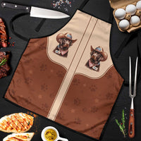 Cowdog Apron Cowboy Patriotic Labrador Western Yoke - Wonder Print Shop