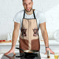 Cowdog Apron Cowboy Patriotic Labrador Western Yoke - Wonder Print Shop