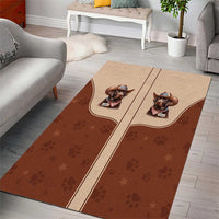 Cowdog Area Rug Cowboy Patriotic Labrador Western Yoke - Wonder Print Shop