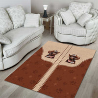 Cowdog Area Rug Cowboy Patriotic Labrador Western Yoke - Wonder Print Shop