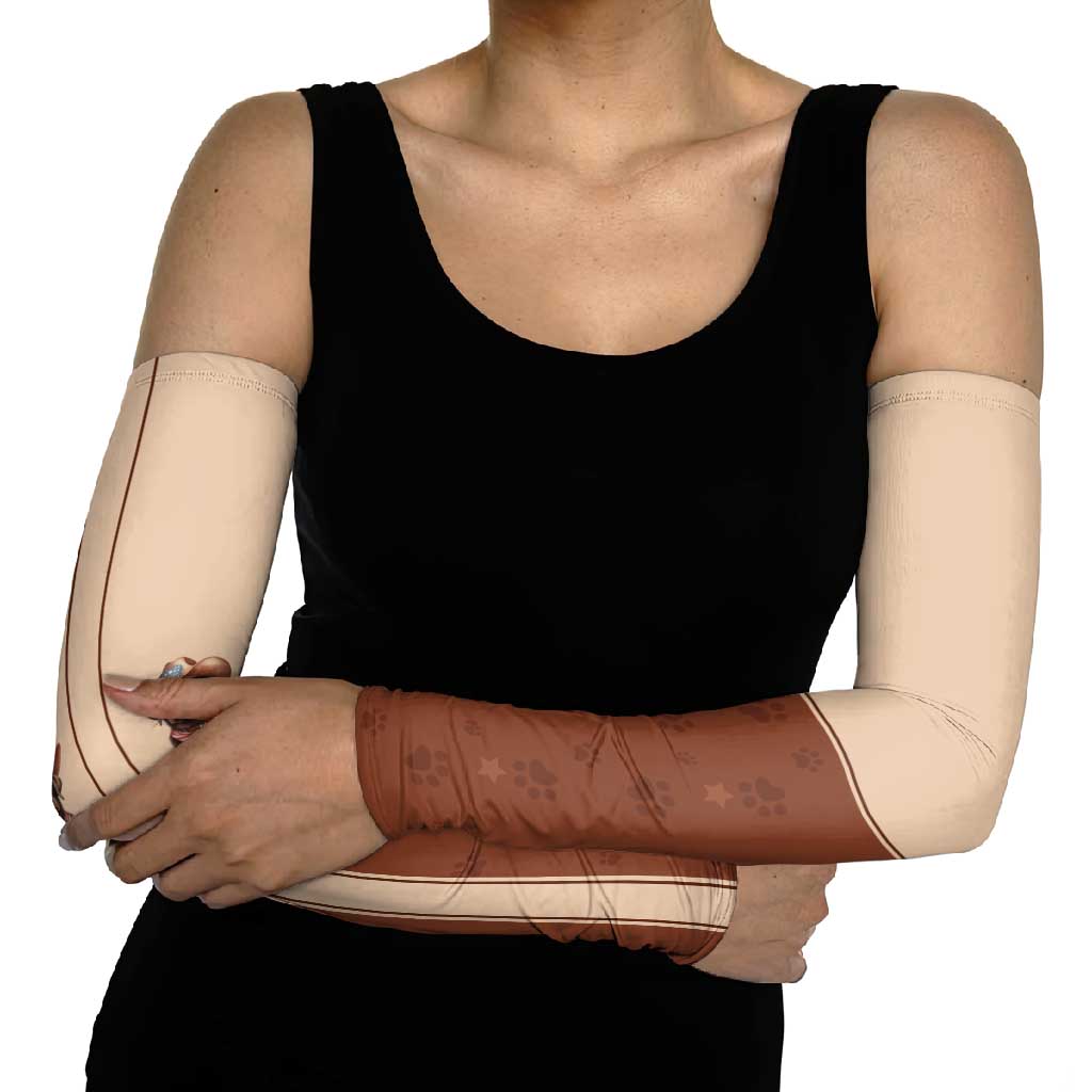 Cowdog Arm Sleeves Cowboy Patriotic Labrador Western Yoke - Wonder Print Shop