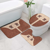 Cowdog Bathroom Set Cowboy Patriotic Labrador Western Yoke - Wonder Print Shop