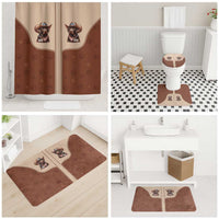 Cowdog Bathroom Set Cowboy Patriotic Labrador Western Yoke - Wonder Print Shop